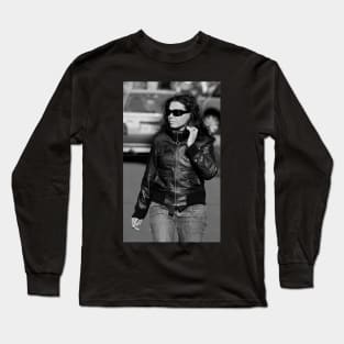 Lady in Black Long Sleeve T-Shirt